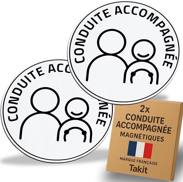 Conduite Accompagnée Magnetique 2X - Version 2026 - Marque Française - Disque Magnétique 15cm - 1