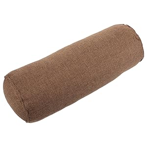 SUPVOX Almohada de Yoga Cilíndrica para Principiantes Cojín Lumbar de Algodón y Soporte Cómodo para Accesorio Multifuncional para y Oficina