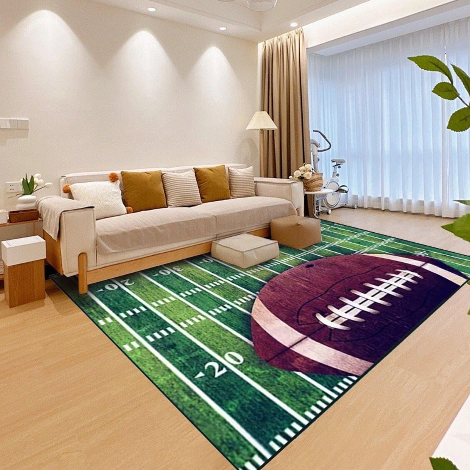 Amazon.com: Large Area Rugs, Sports American Football Field,Runner Rug ...