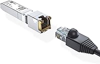 Vista 5 de H!Fiber 10Gb SFP+ a RJ45 módulo, transceptor de cobre Ethernet SFP+ 10Gbase-T para HP Procurve y HP Aruba, MikroTik, Ubiquiti, Unifi, Netgear, QNAP