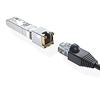 Vista 5 de H!Fiber - Paquete de 10 transceptores SFP+ RJ45 de 10 Gb, módulo de cobre Ethernet 10Gbase-T SFP+ Ethernet 10G5G2.5G, CAT.6a7, 98.4 ft, para Cisco
