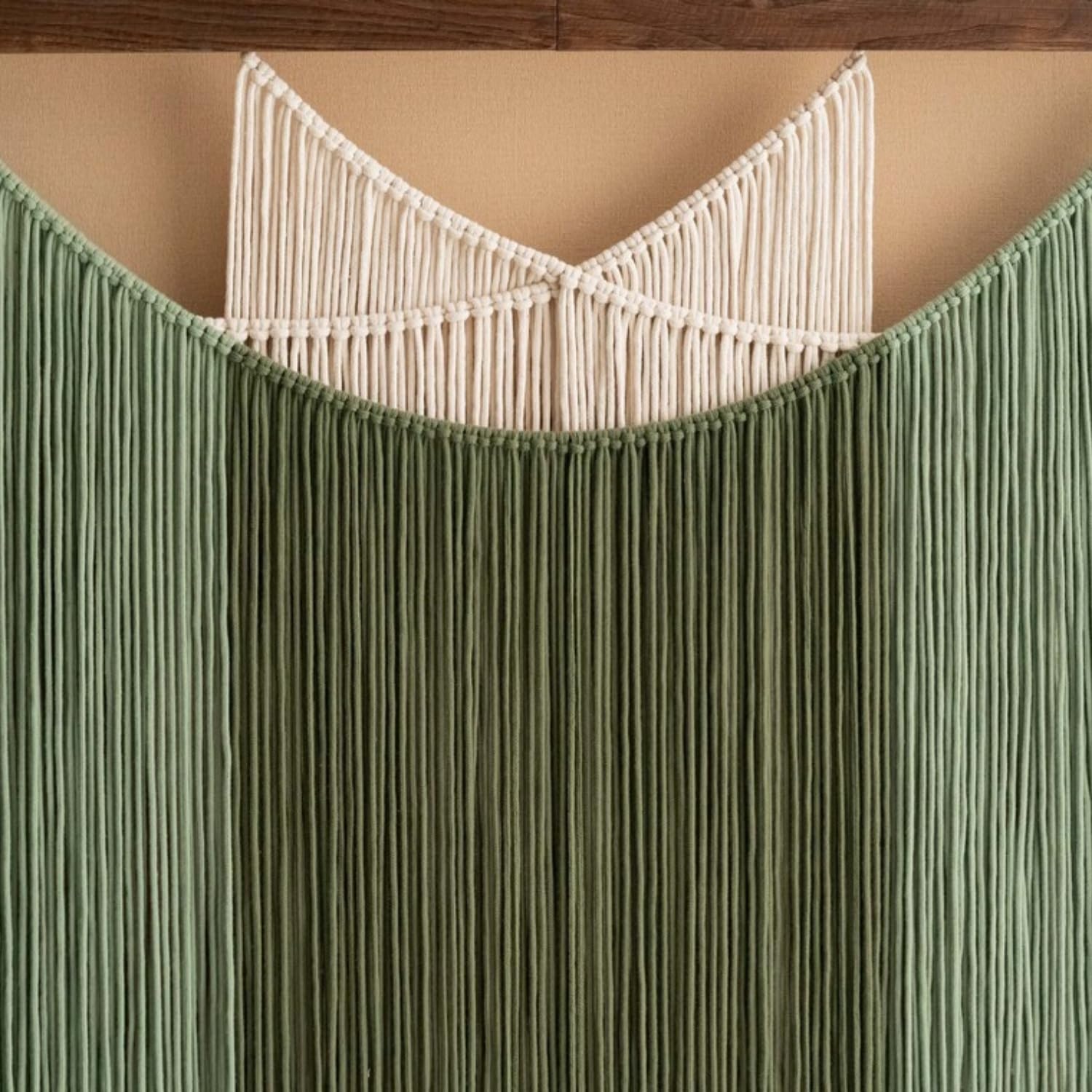 champracer Arazzo da parete grande macramè, fatto a mano, 100 x 80 cm, decorazione da parete, per decorazione bohémien, per appartamenti, camera da letto, soggiorno, galleria (marrone)