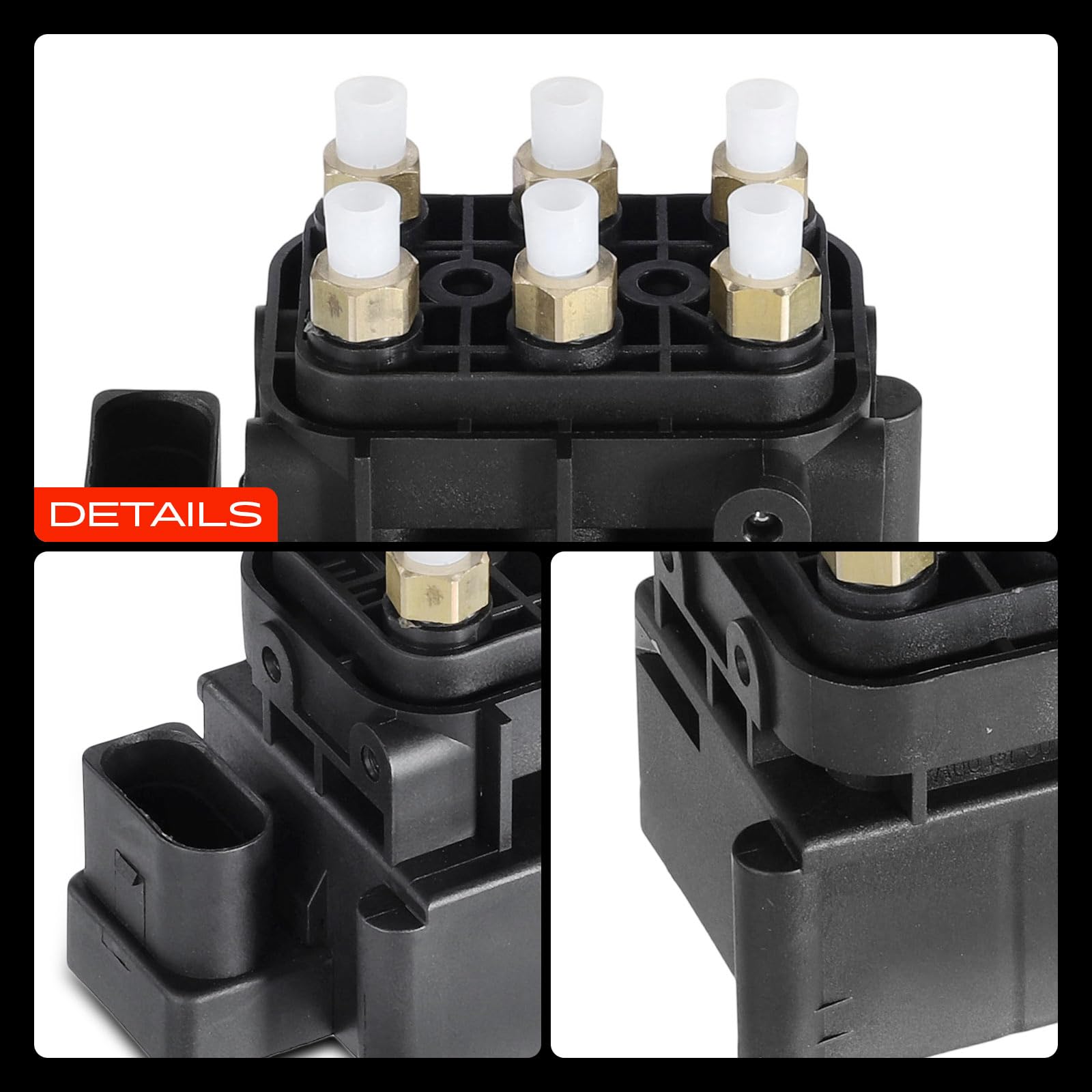 Frankberg Unidad de válvulas de suspensión neumática Compatible con C.a.y.e.n.n.e 92A 3.0L T.o.u.a.r.e.g 7L6 7L7 7LA 3.0L Q7 4LB 3.0L C.a.y.e.n.n.e 92A 4.1L Grand Cherokee IV WK WK2 3.0L 7L0698853A