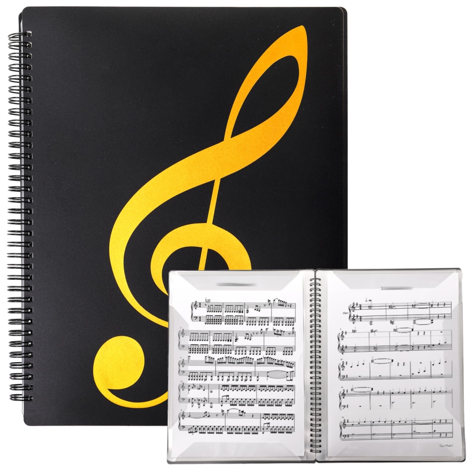 Dossier de Partitions, 60 Pages, Partitions/Support, Convient au Format
