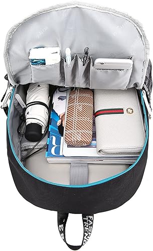 Miniatura 3 de GENGX WesQi - Mochila escolar unisex Cristiano Ronaldo con puerto de carga USB, mochila de viaje al aire libre, Rojo -, Mochilas Daypack