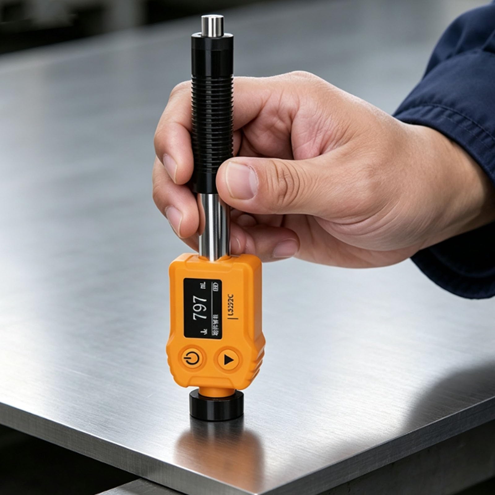 Durometro leeb portatile, strumento di ispezione dei metalli | Con utilizza la tecnologia a doppia bobina, risoluzione 1HL, precisione di misurazione(LS252C)