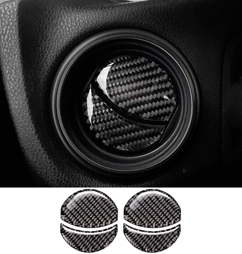 GZXinWei Carbon Fiber Auto Interior Side Air Outlet Dashboard Conditioning Vent Cover Car Sticker