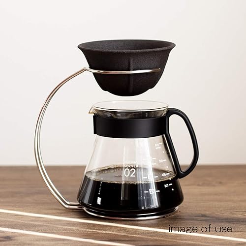 Miniatura 8 de Arita Ware NS-02 - Filtro de café de cerámica, pequeño, diámetro aproximado de 4,2 x 2,2 pulgadas (4.2 x 2.2 in), diseño de gotero ecológico,