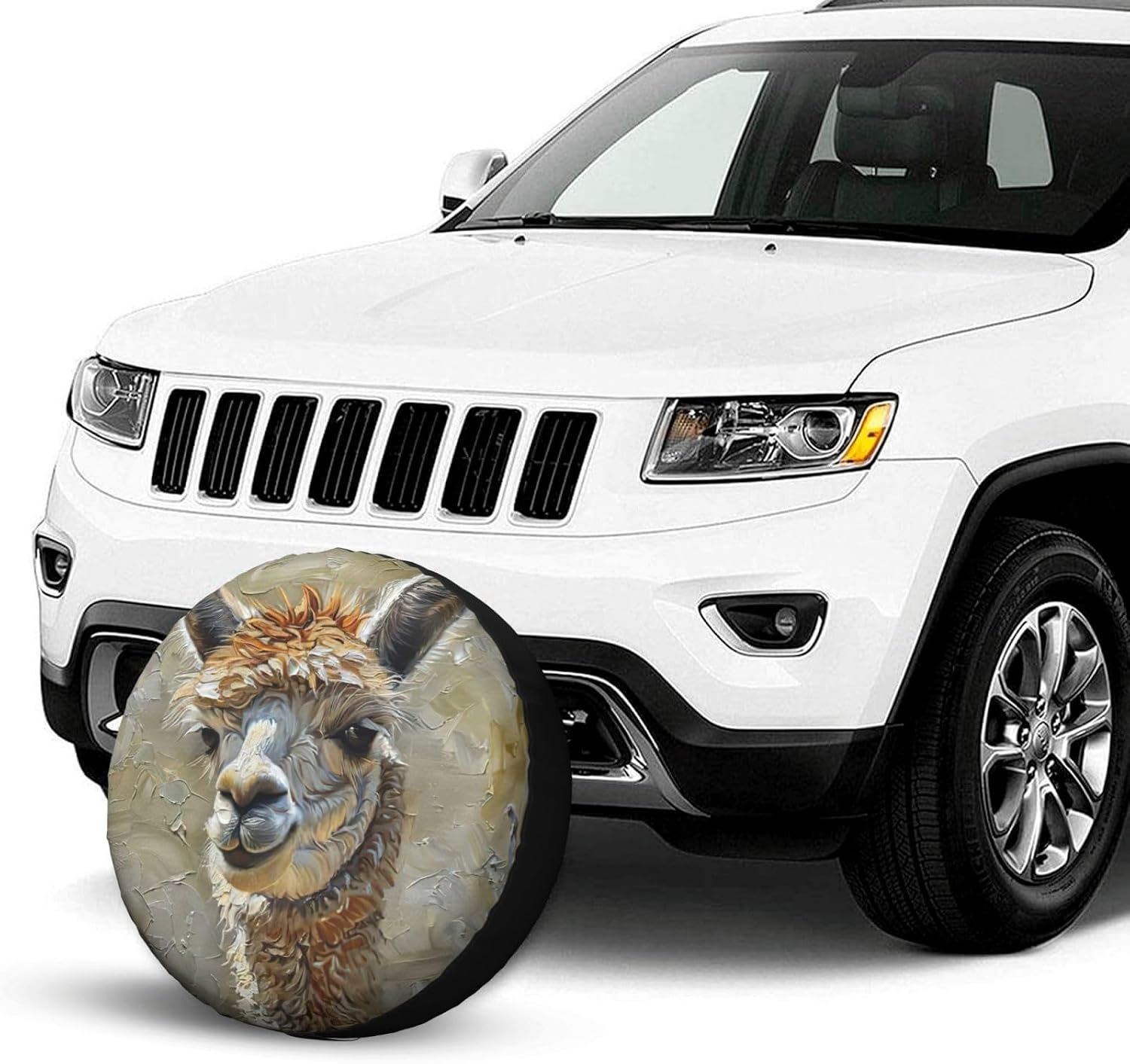 Alpaca Llama Print Tire Cover Universal Spare Wheel for Trailer Rv SUV Truck Camper Travel Accessories