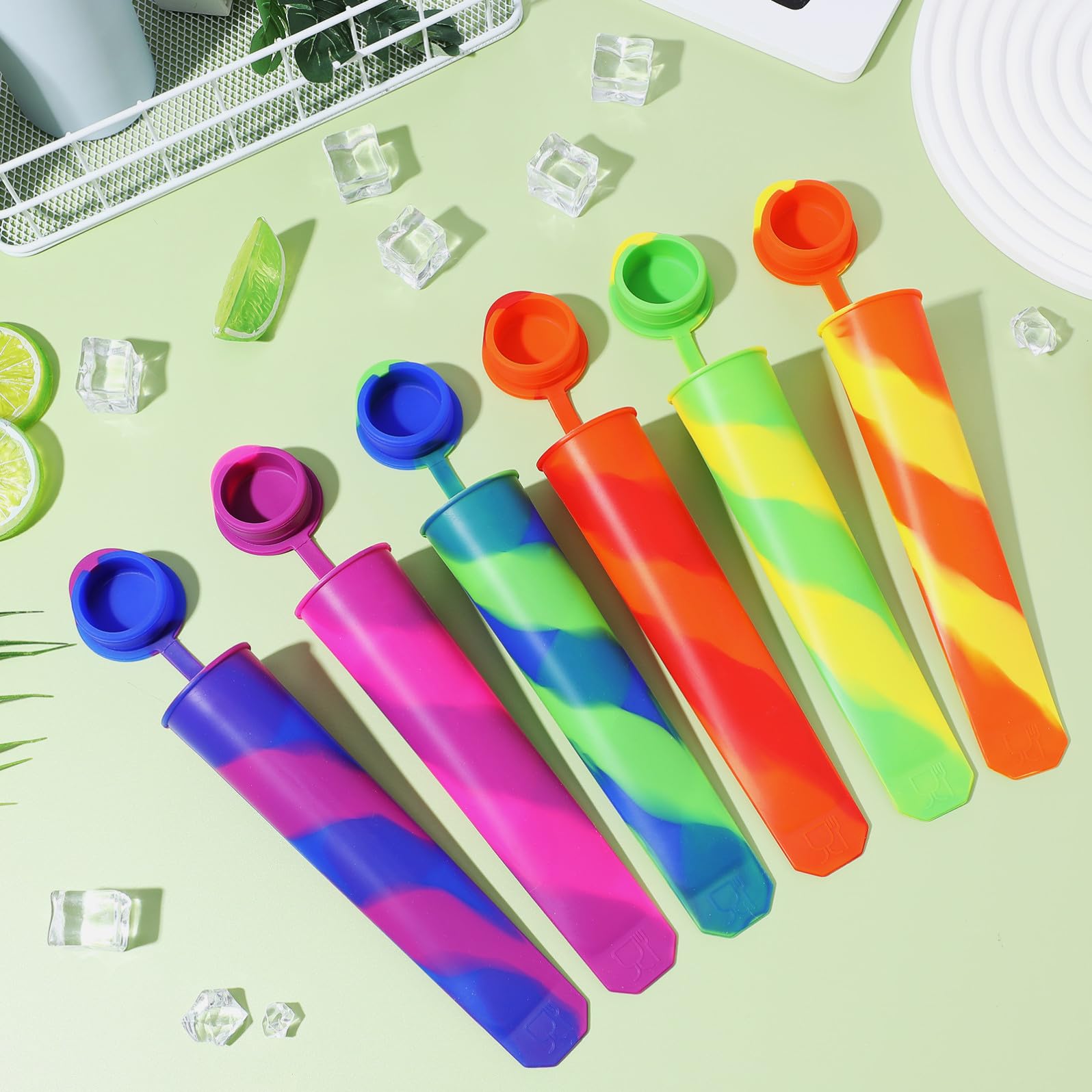 Moule à Glace Batonnet 12 Pièces en Silicone, Modèle Réutilisable