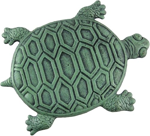 INsideOUT Hierro Verdigris Garden Turtle Stepping Stone