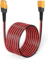 Vista 12 de 10AWG 2FT XT60 Cable de Extensión 2 6 10 20 35 50 75 100FT Conector XT60 Hembra a Macho para Batería RC Estación de Energía Portátil Panel Solar(2FT)