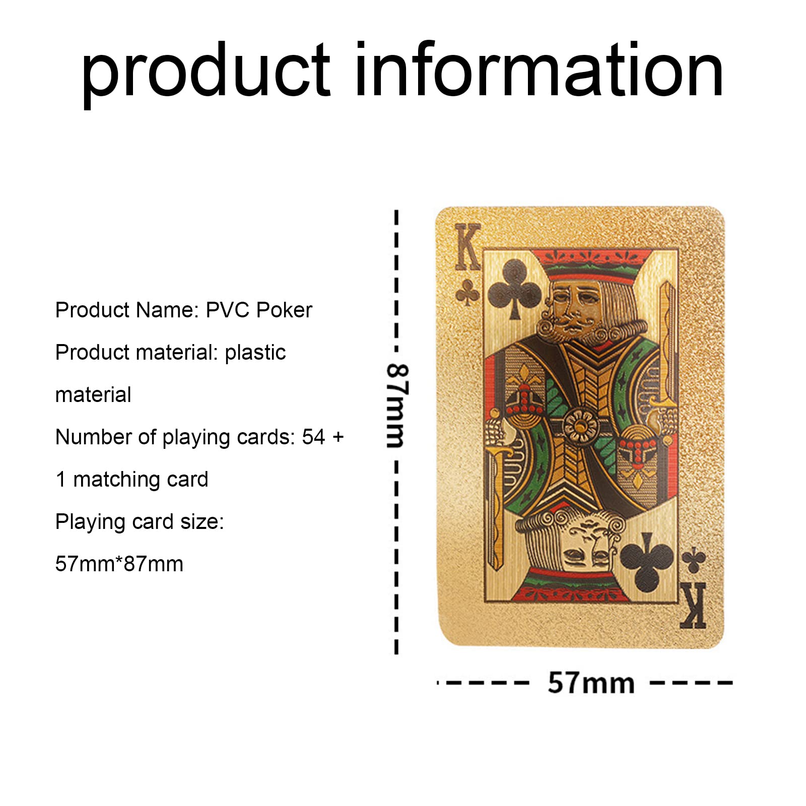 Naipes De Plástico PVC Impermeables – Baraja Profesional De 54 Cartas, Tamaño 5.7x8.7 Cm, Flexibles Y Resistentes A Arrugas, Ideales Para Póker Y Magia