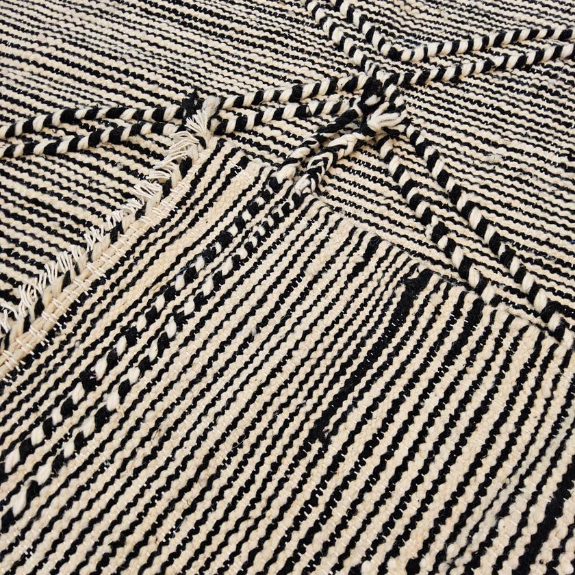 Générique Tifinagh Shop - Tapis Berbère Kilim Zanafi Authentique – 100% Laine - 154 x 103 cm – Pièce Unique Artisanale du Maroc