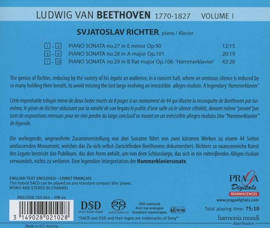 VENEZIA リヒテル　ベートーヴェン ピアノソナタ 8CD VENEZIA リヒテル ベートーヴェン ピアノソナタ 8CD