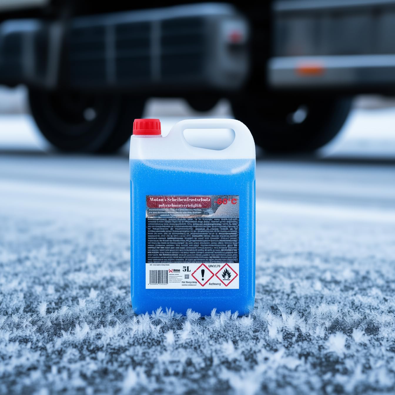 Wotan's 25 Liter Scheibenfrostschutz - 60 Grad | Frostschutz Konzentrat für die Auto Scheibenwaschanlage | Scheibenfrostschutz Konzentrat 25L (5 x 5L) | Frostschutzmittel Scheibenwaschanlage