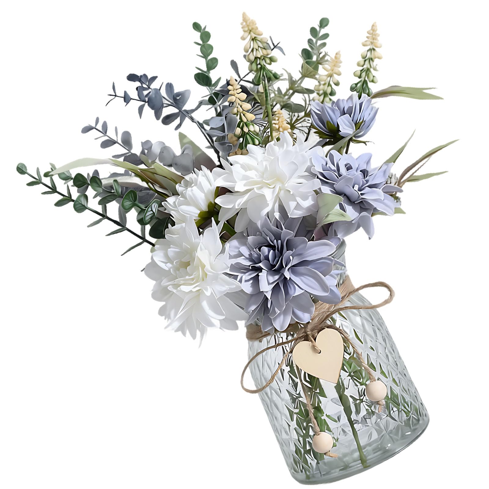Arrangements floraux en soie dahlia 38cm pour centres de table