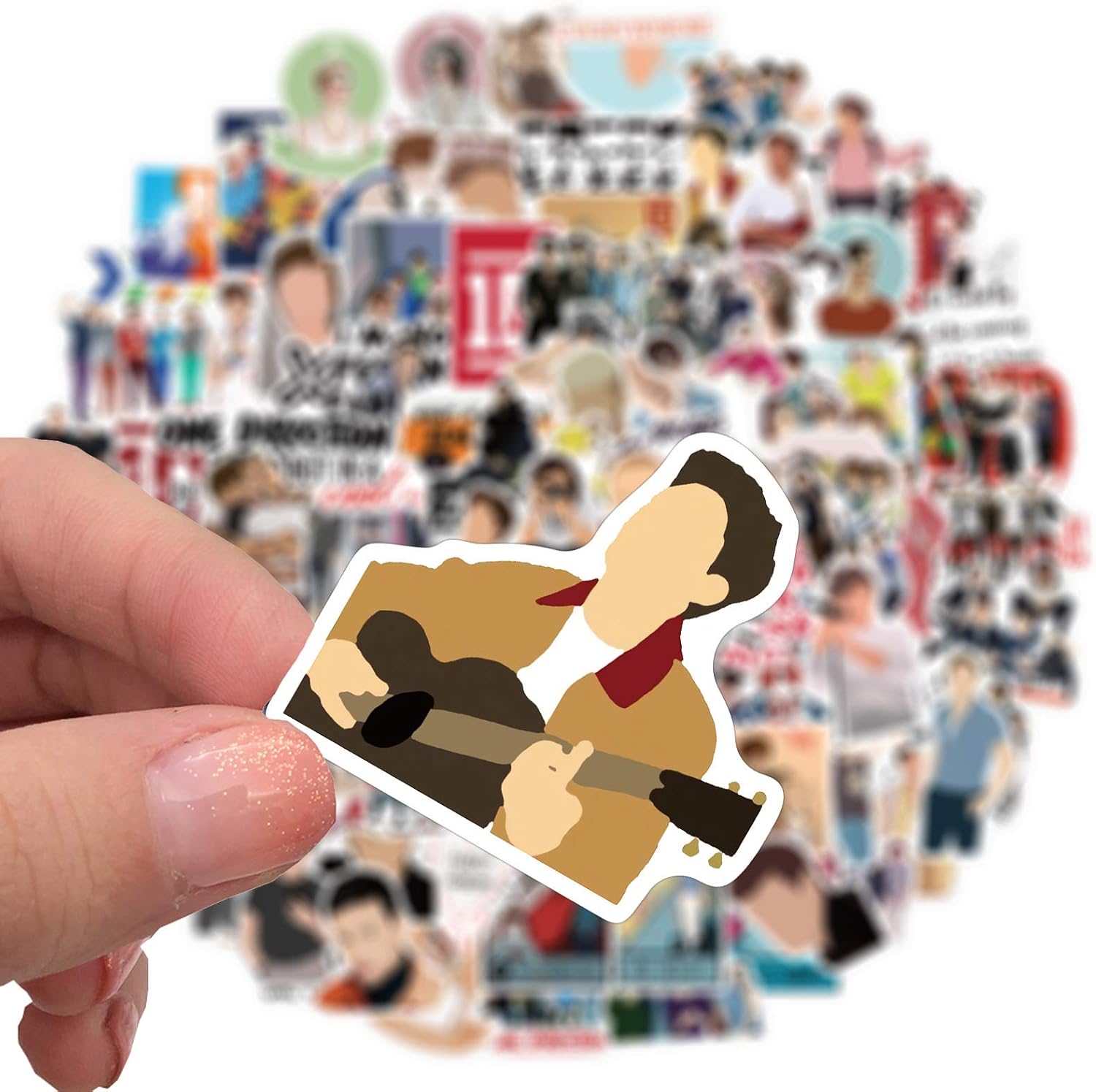 150 PCS 1 Direction Band Stickers,Singer Group DIY Waterproof Sticker,Laptop and Water Bottle Decal Sticker Pack for Teens, Girls, Women Vinyl Stickers Waterproof