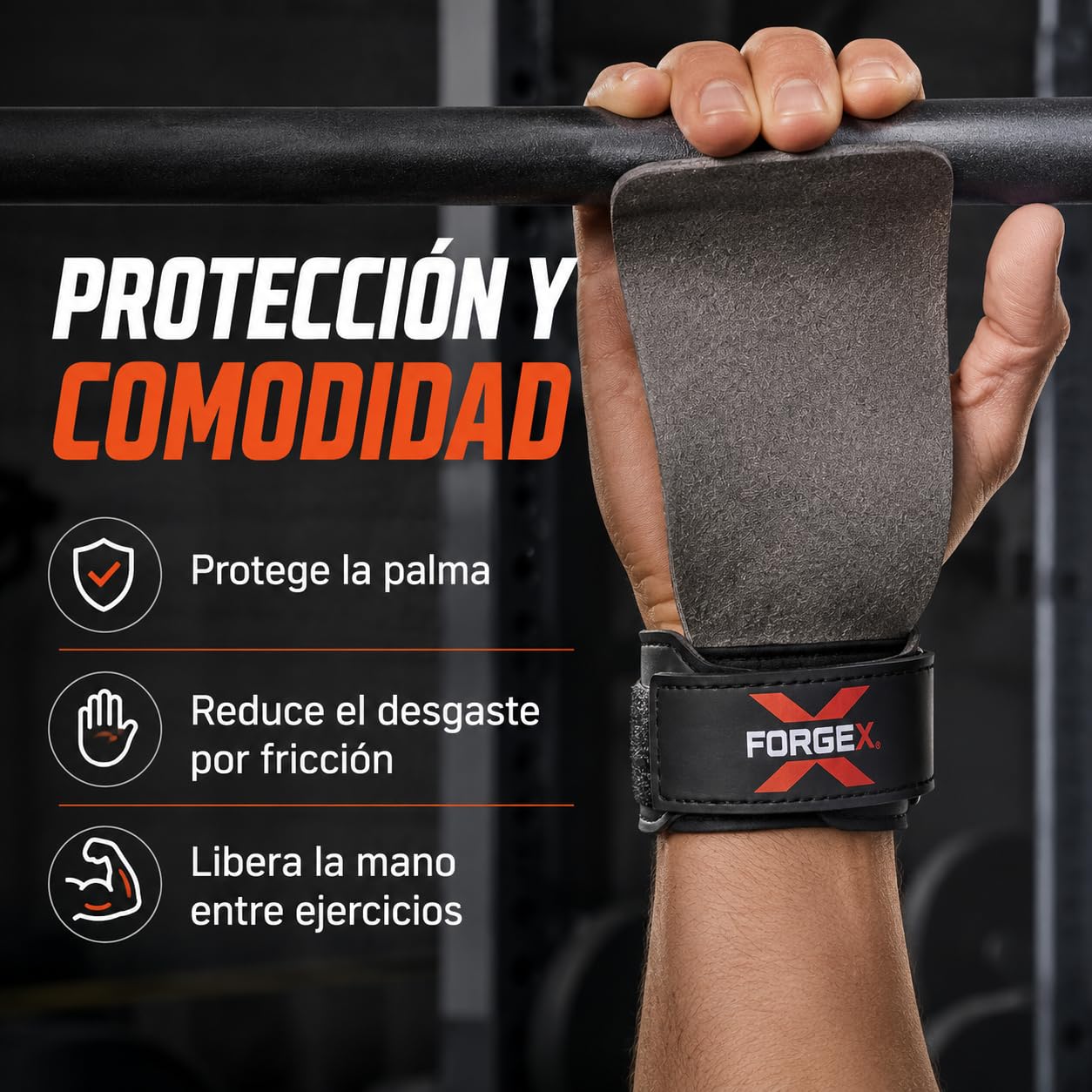 Calleras Crossfit Pro Grip 2,7 mm Agarre Antideslizante Muñequeras Hand Grips Dominadas Calistenia