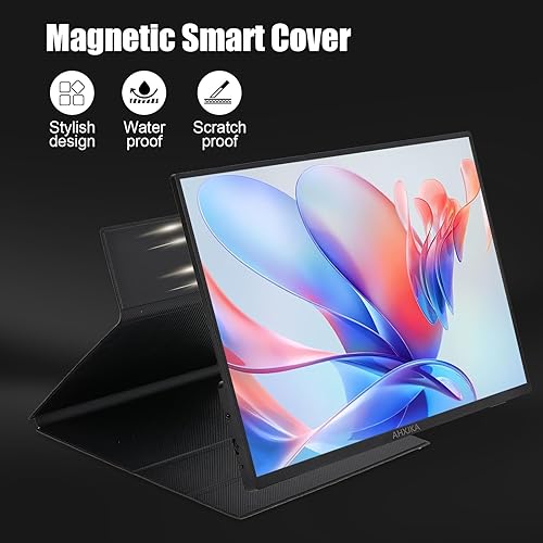 Miniatura 3 de Monitor portátil de 15.6 pulgadas FHD 1080P IPS/HDR, USB-C/HDMI segundo monitor externo para computadora portátil, escritorio, MacBook, teléfonos,