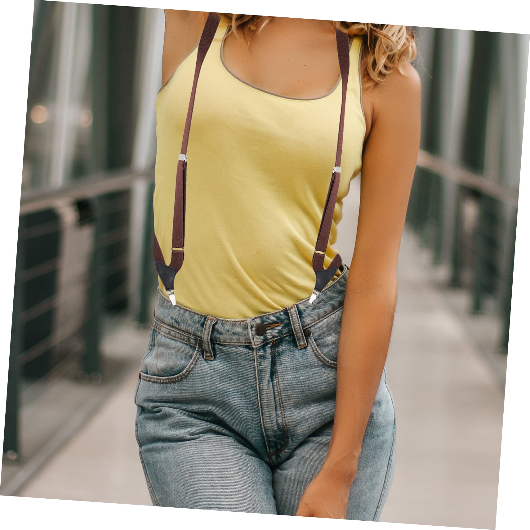 GALPADA 3pièces Bretelles Élastiques Réglables Pour Hommes Et Femmes Clip Pratique Pour Pantalons Accessoire De Mode Et Confortable