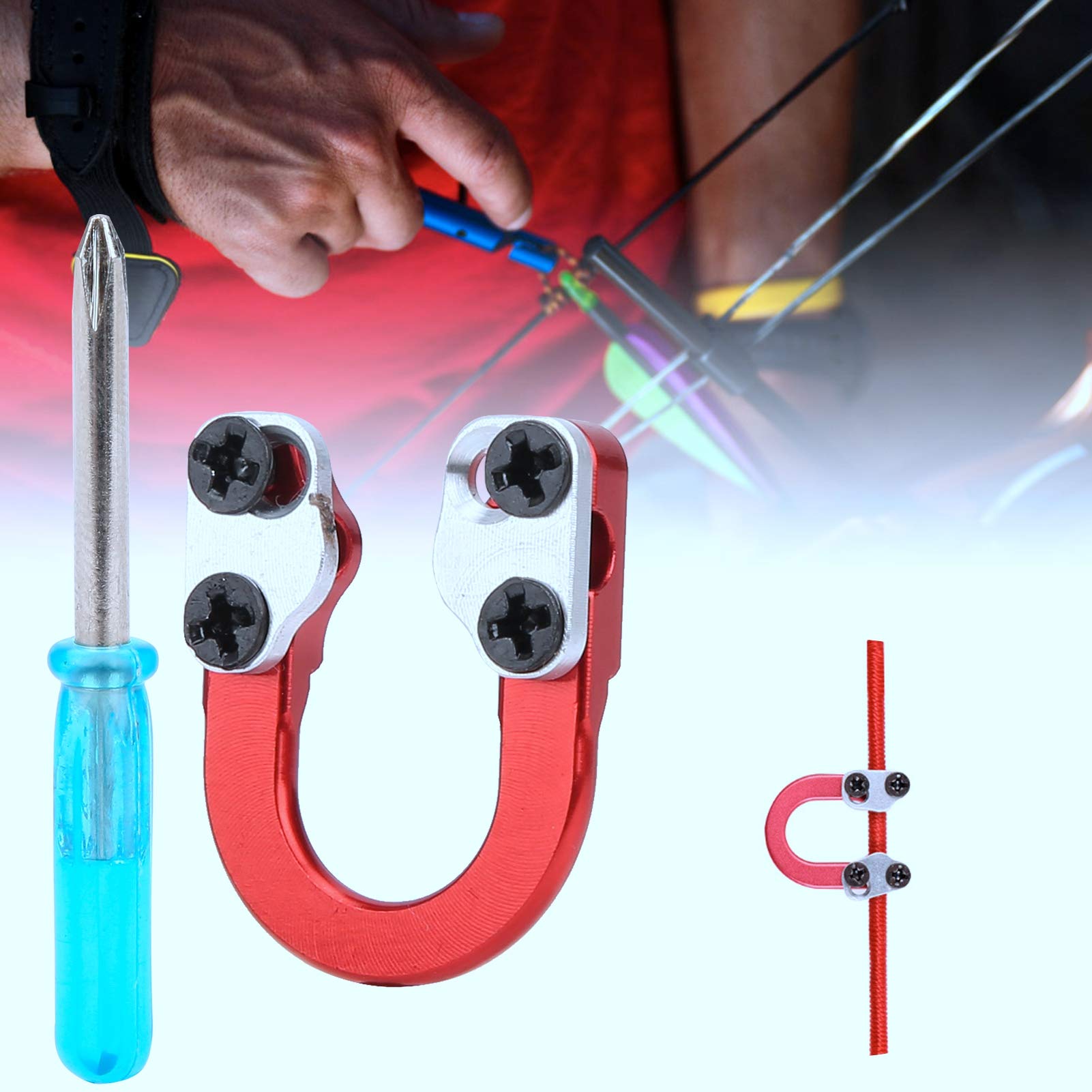 Métal D Boucle Composé Arc Libération D Anneau Tir à l'Arc Corde à l'Arc Flèche Nock Chasse