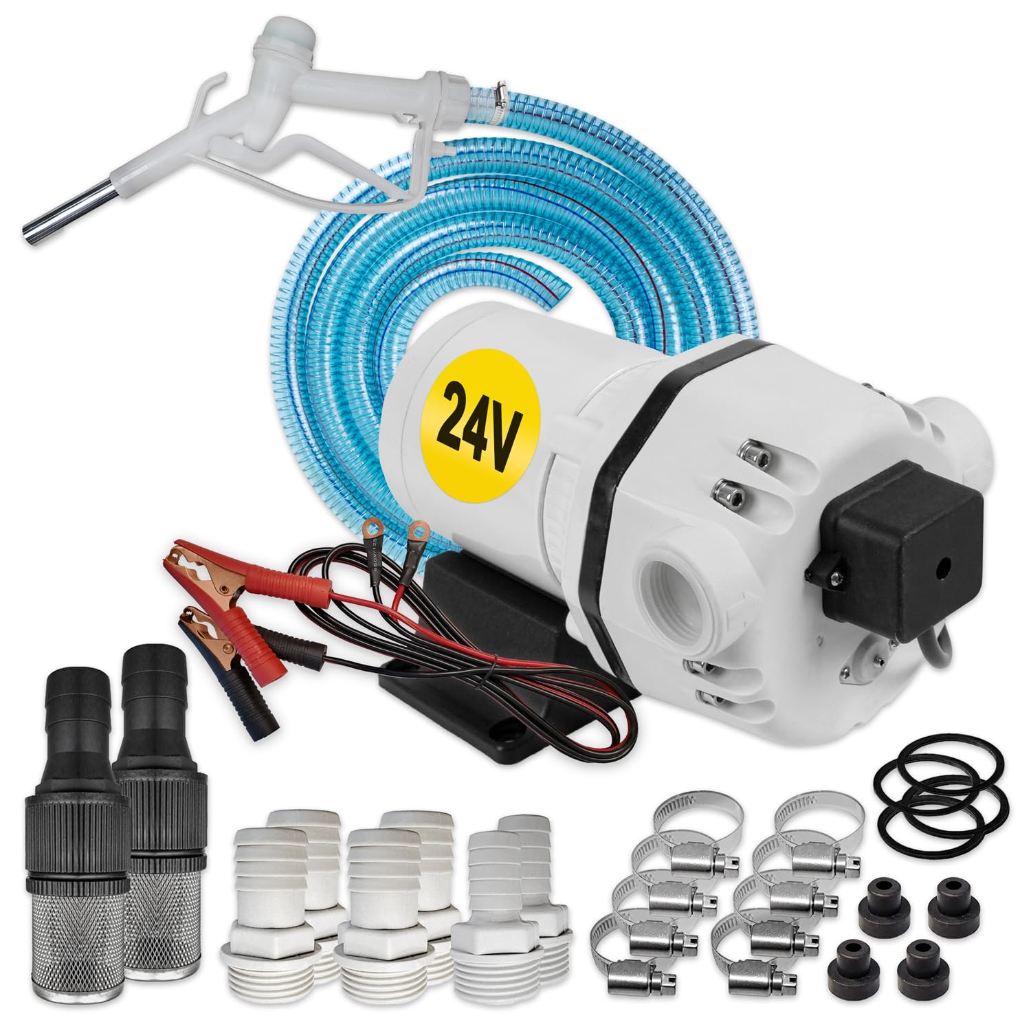 Bomba de reabastecimiento de 12 V bomba de gasóleo bomba de trasvase de gasóleo 24 mini para etapas de reabastecimiento/vaciado de depósitos. Bomba de aspiración. Bomba diésel de 24V.