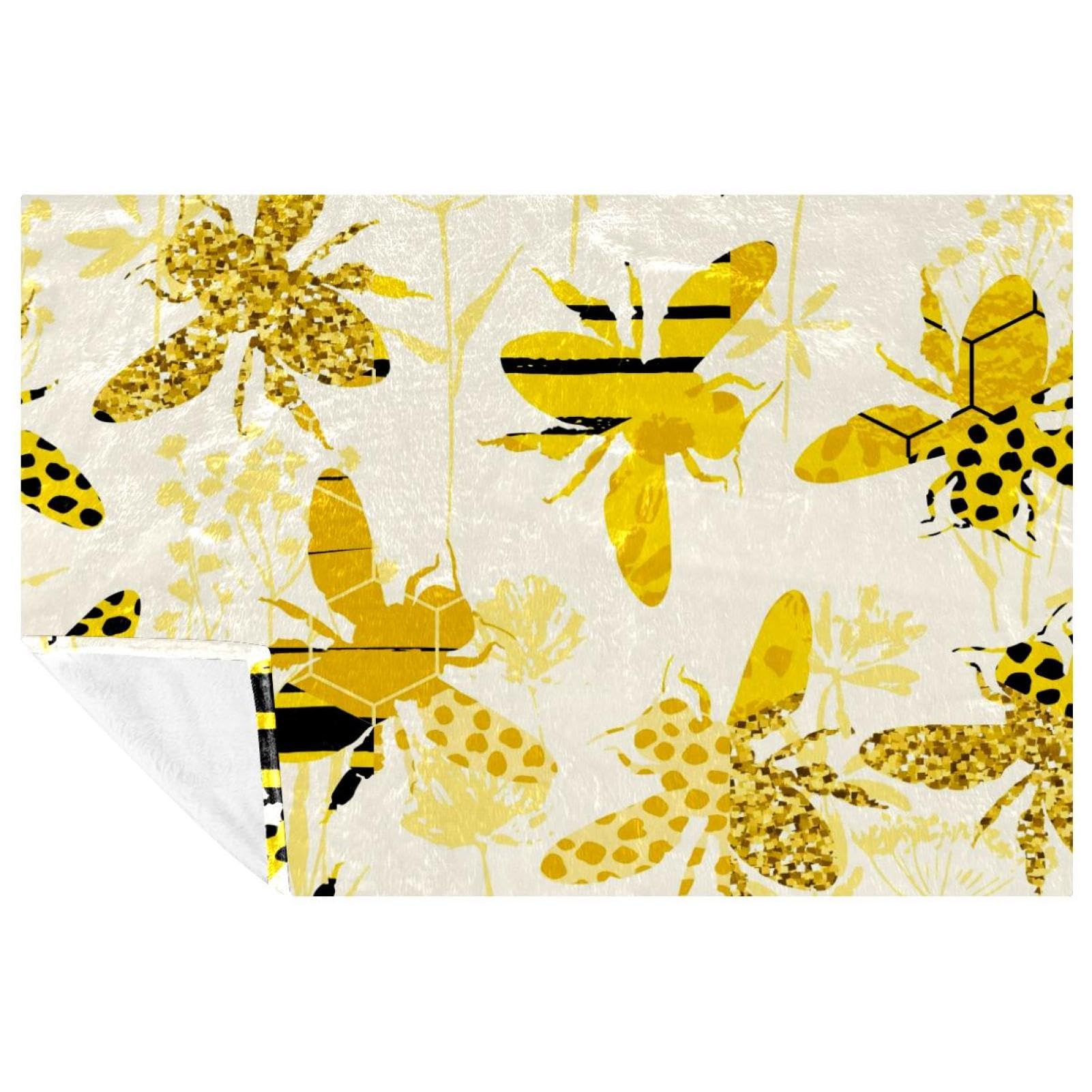 Jeté de lit abeille au fini silhouette douce et chaleur supérieure