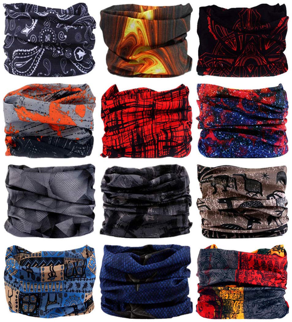 LANCHYHead Wrap Headwear Headband Bandana Face Mask magic scarf for men & women