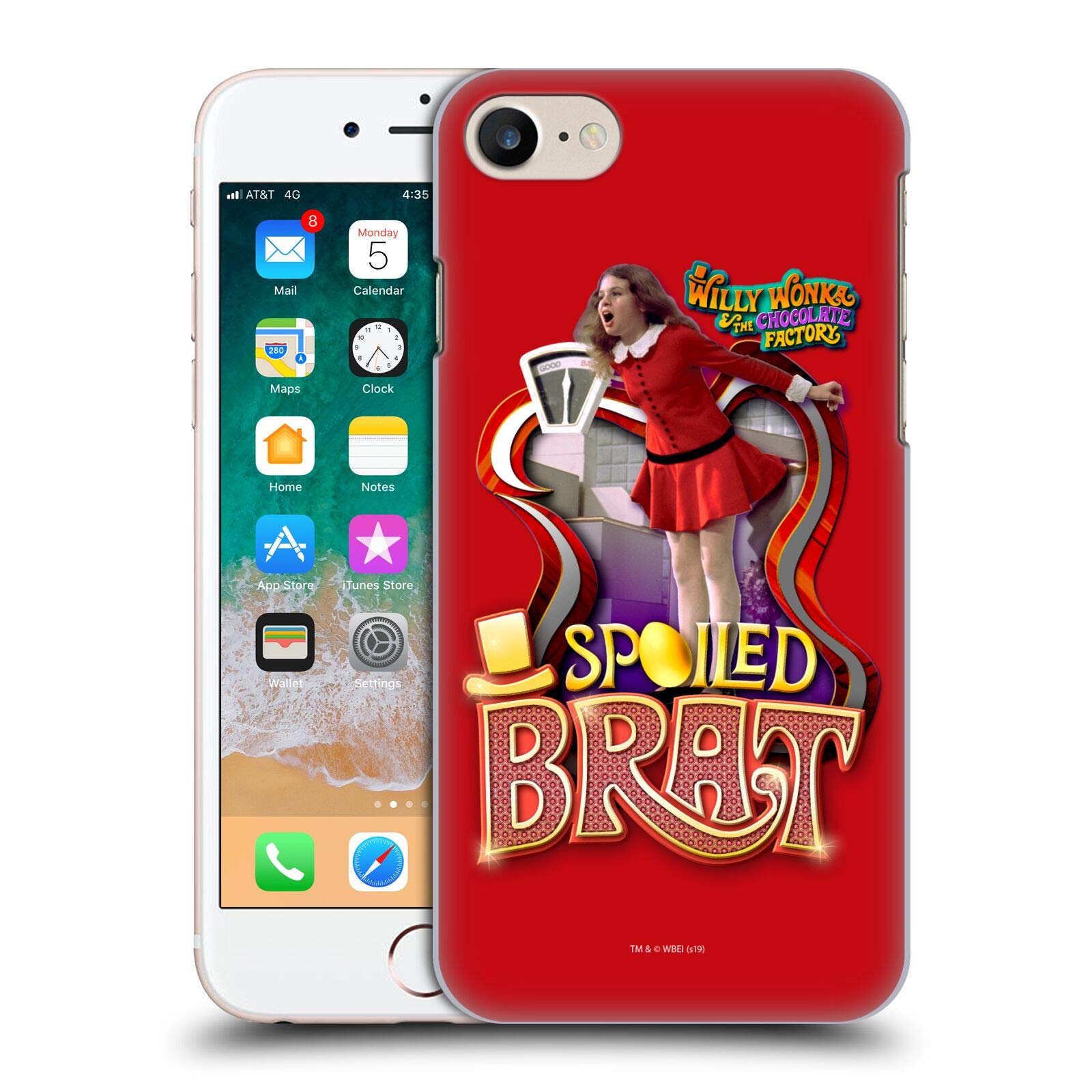 Head Case DesignsOfficially Licensed Willy Wonka and The Chocolate Factory Veruca Salt Graphics Hard Back Case Compatible with Apple iPhone 7/8 / SE 2020 & 2022
