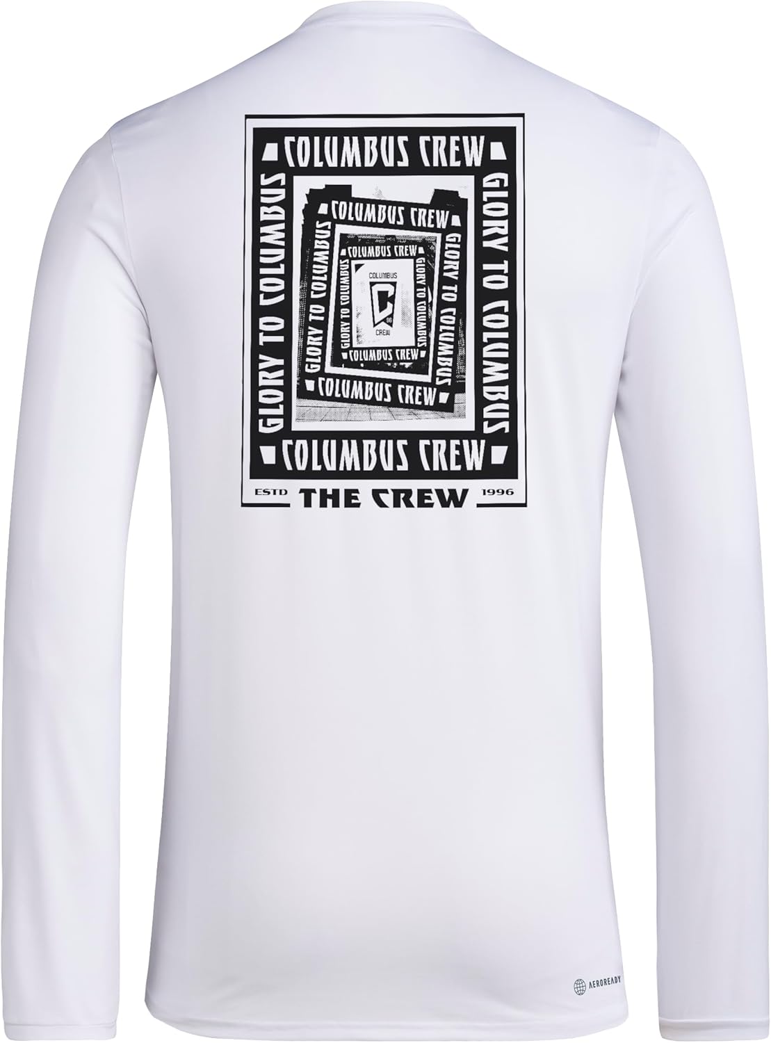 Adidas Mens Columbus Crew Pre-Game Long Sleeve T-Shirt - Image 2