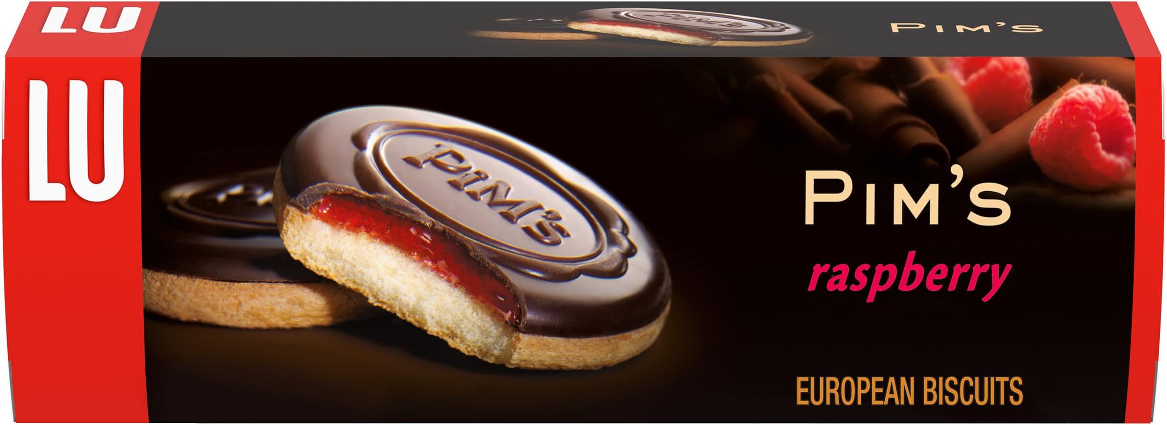 Lu Petit Ecolier European Raspberry Chocolate Biscuit Cookies, 5.29 oz
