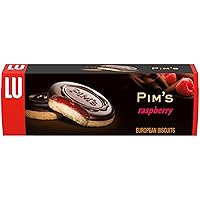 Vista 1 de Lu Petit Ecolier - Galletas europeas de chocolate con frambuesa, 5.29 onzas
