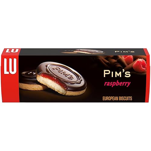 Lu Petit Ecolier - Galletas europeas de chocolate con frambuesa, 5.29 onzas