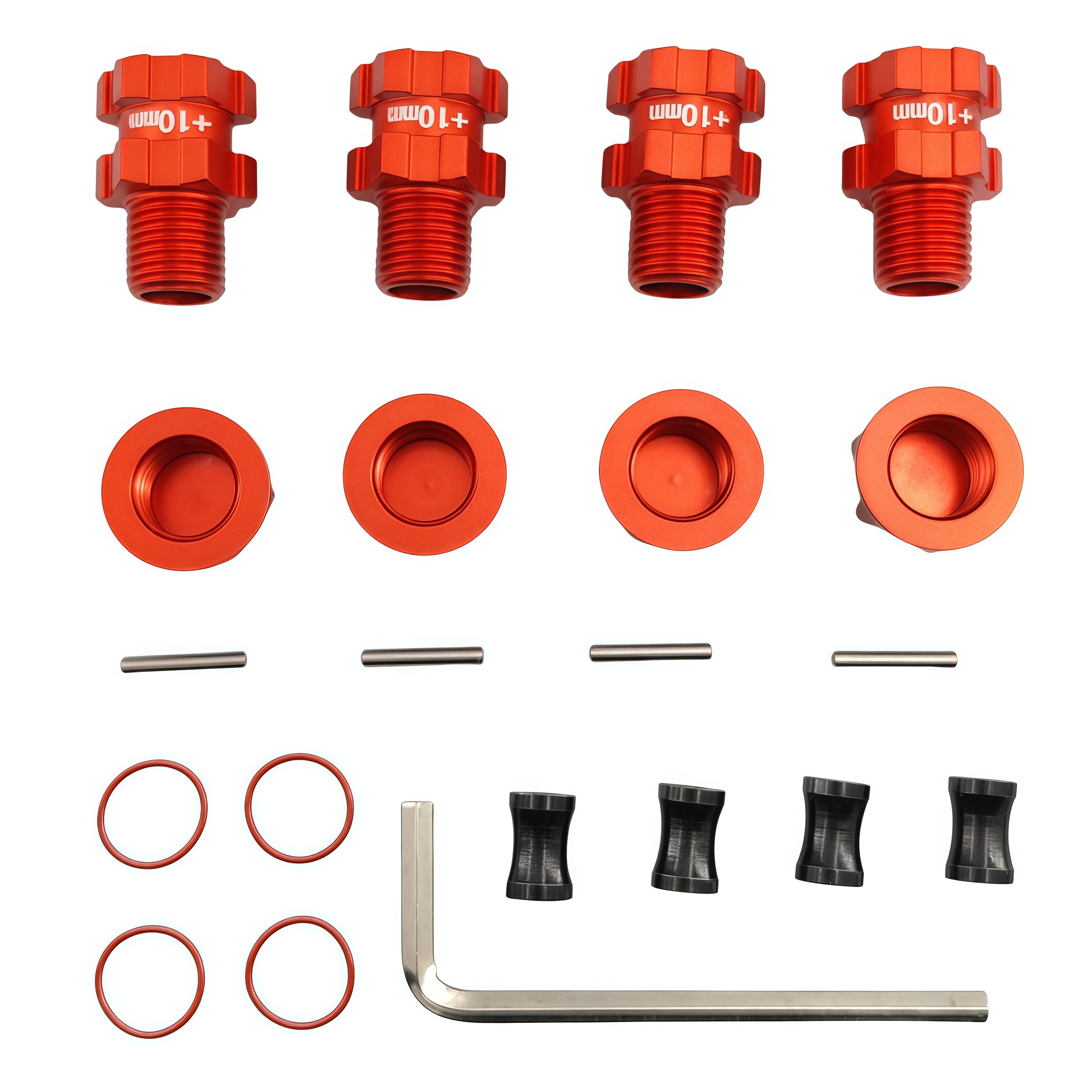 3Racing 7mm Wheel Adaptor For Sakura FF D3 XI Sport Zero S #3RAC-WX127/PK