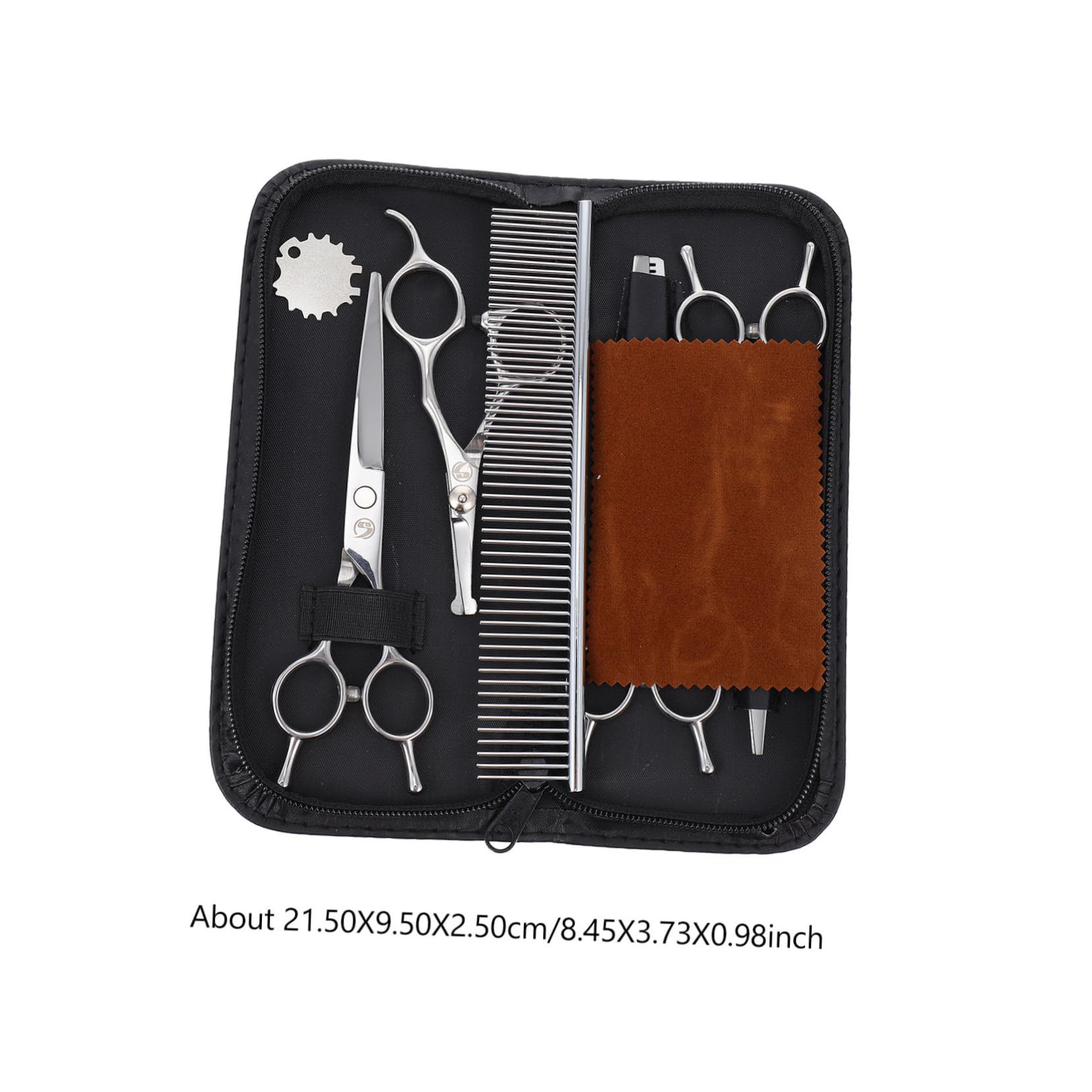 Mikikit 1 Set Dog Grooming Scissors Kit Durable Pet Hair Trimming Tools for Easy Cleaning and Storage for Dogs and Cats Premium Quality Pet Hairdressing Scissors