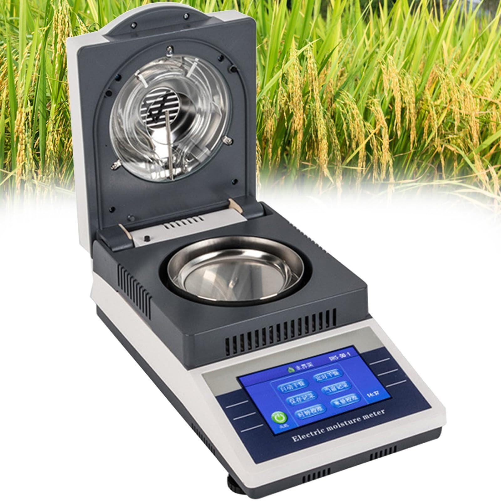 Analyseur d'humidité halogène LCD 5 pouces 50g balance de précision