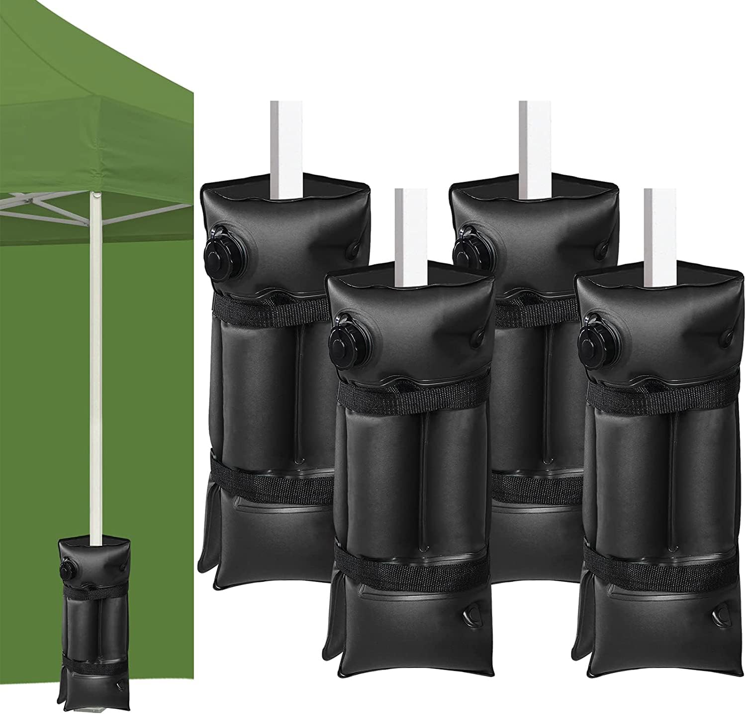 ウェイトバッグ テント 重り 4個セット大容量 タープテント用 バンドテープ付き 注水タイプ マルチウェイト 屋外 重し袋 ワンタッチター Amazon | ウェイトバッグ テント 重り 4個セット大容量 タープテント用