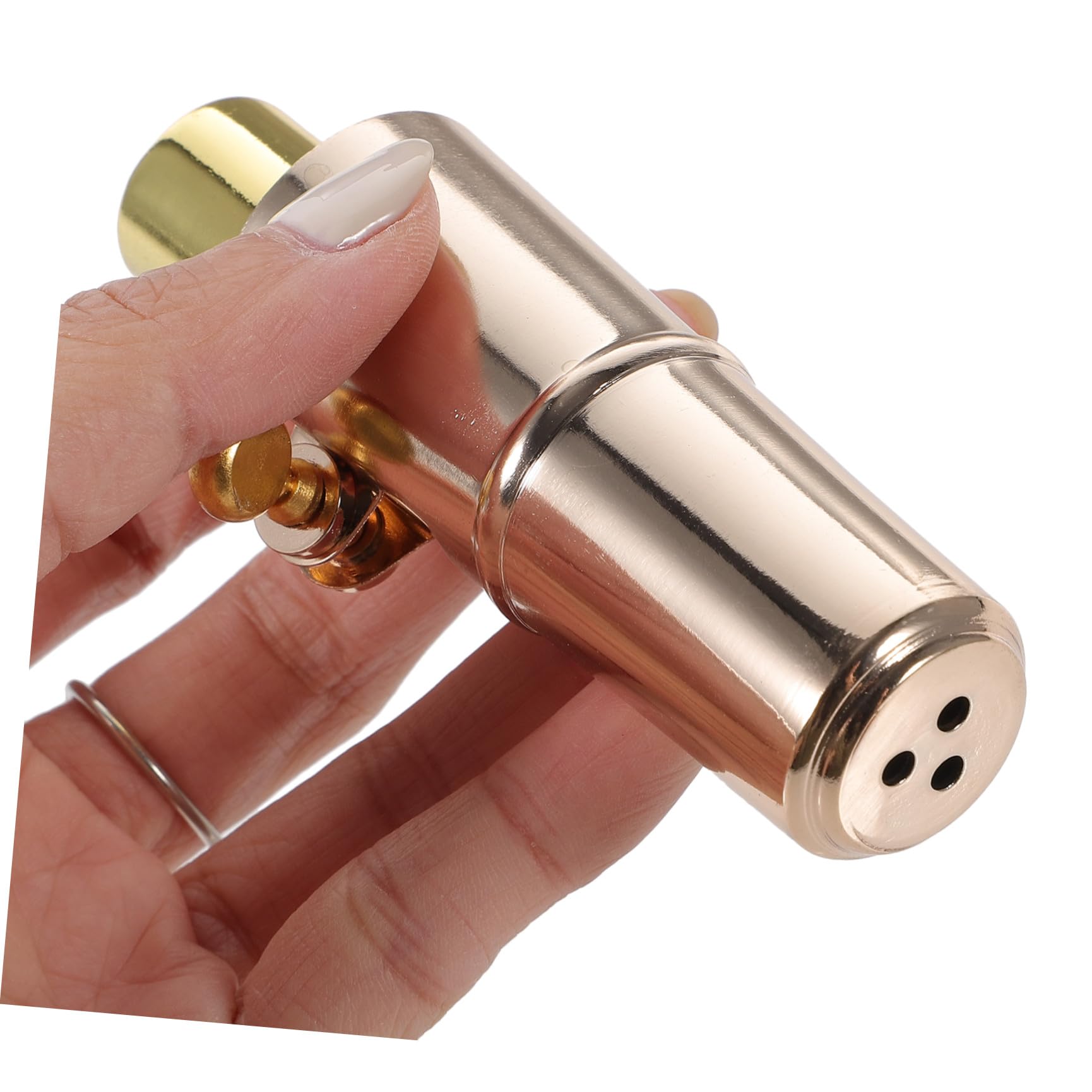 Bocchino per Sassofono Tenore in Metallo Oro, Accessorio | Morsetto per Ancia, Semplice e Robusto, Set 1 Pezzo per Strumenti a Fiato