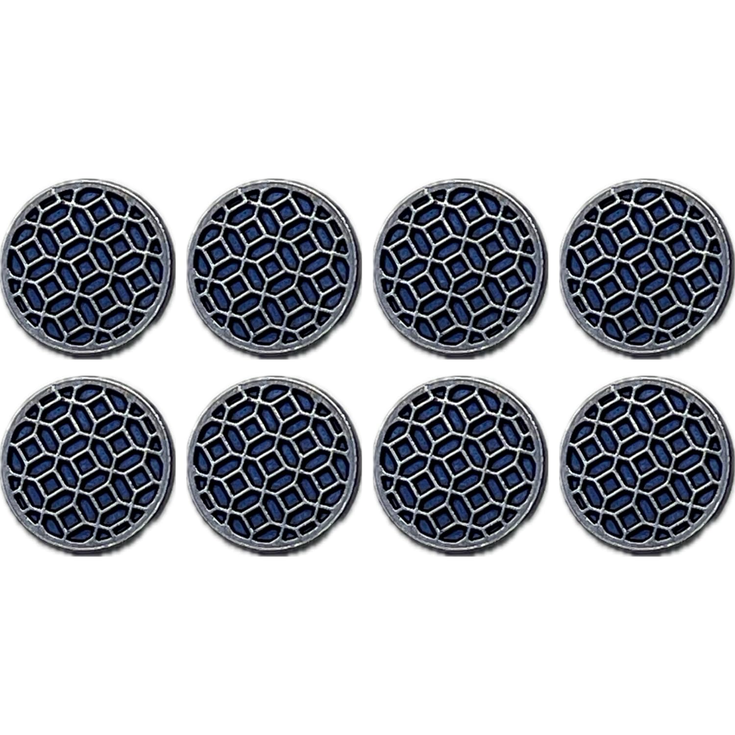 Ani Accessories Round Detailed Mesh Button for Coat Blazer Suit Sherwani and Indian Dresses Sports Coat Uniform Jacket Pack of 8 Small-picture-42