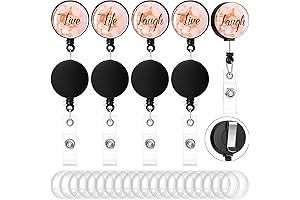 40-Piece DIY Retractable Badge Holder Supply Kit