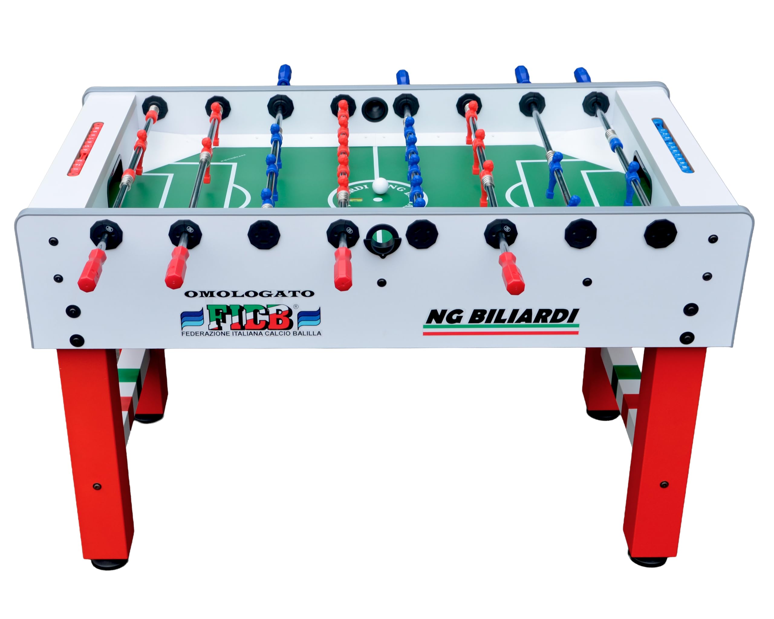 NG Biliardi Calcio Balilla da Competizione Gladiator (omologato FICB) - Regolamentare - aste telescopiche - Vetro