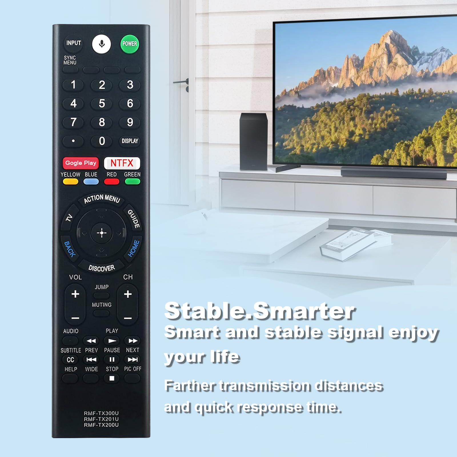 Amazon.com: New Replaced Voice Remote fit for Sony TV XBR-43X800E