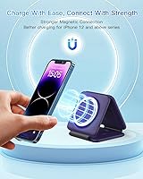 Vista 7 de Charging Station for Mag Safe Apple - 3 in 1 Magnetic Foldable Wireless Charger Pad - Travel Charging Mat for iPhone 16 15 14 13 12 Pro Max Plus