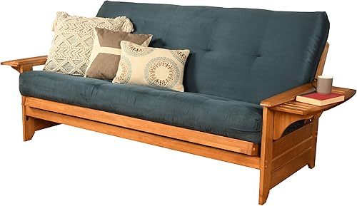 Miniatura 26 de Kodiak Furniture Futón Phoenix de tamaño completo con acabado de nuez, silla Oregon Trail Sillín Oregon Trail,Marco solamente/sin