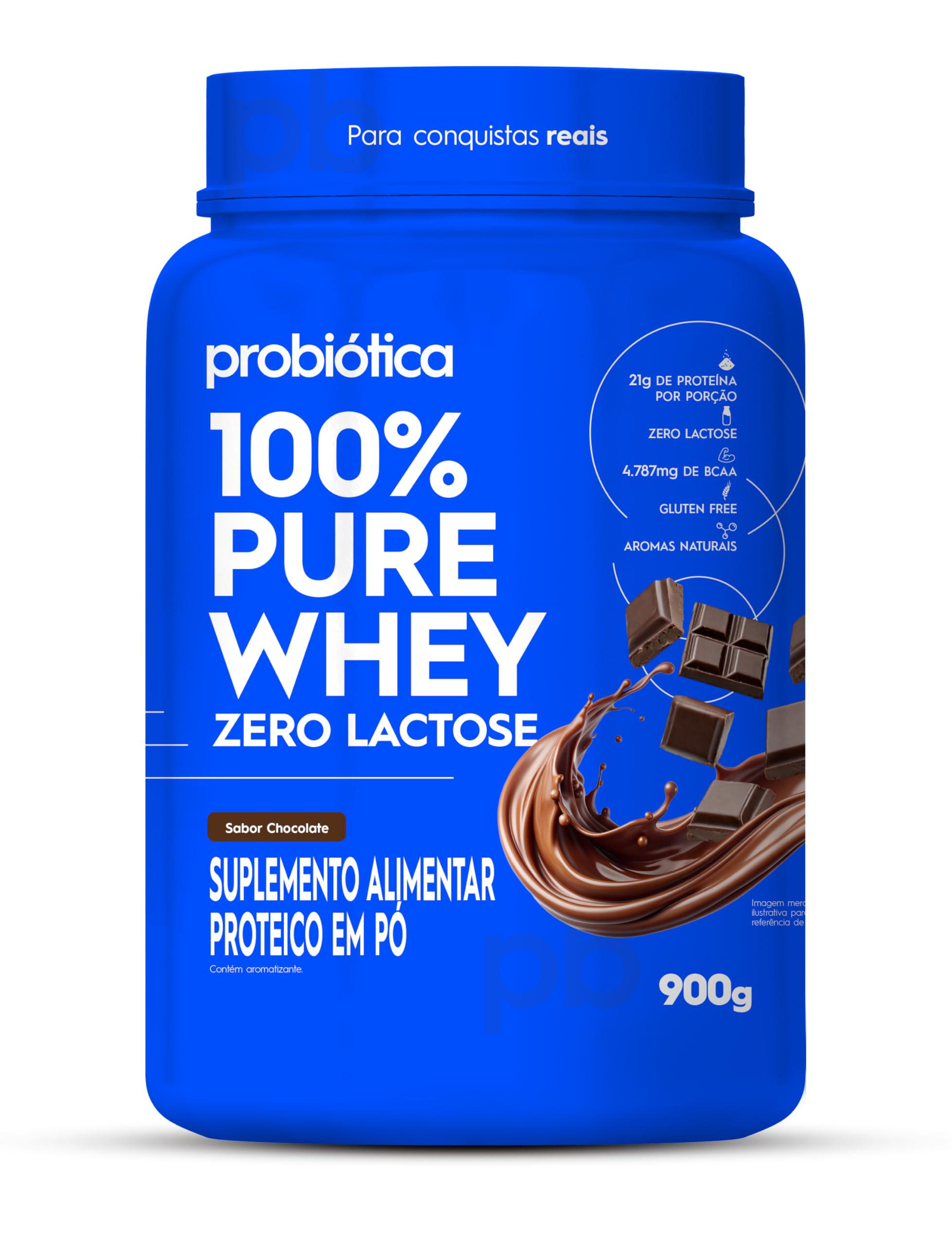 100% PURE WHEY ZERO LACTOSE 900G CHOCOLATE