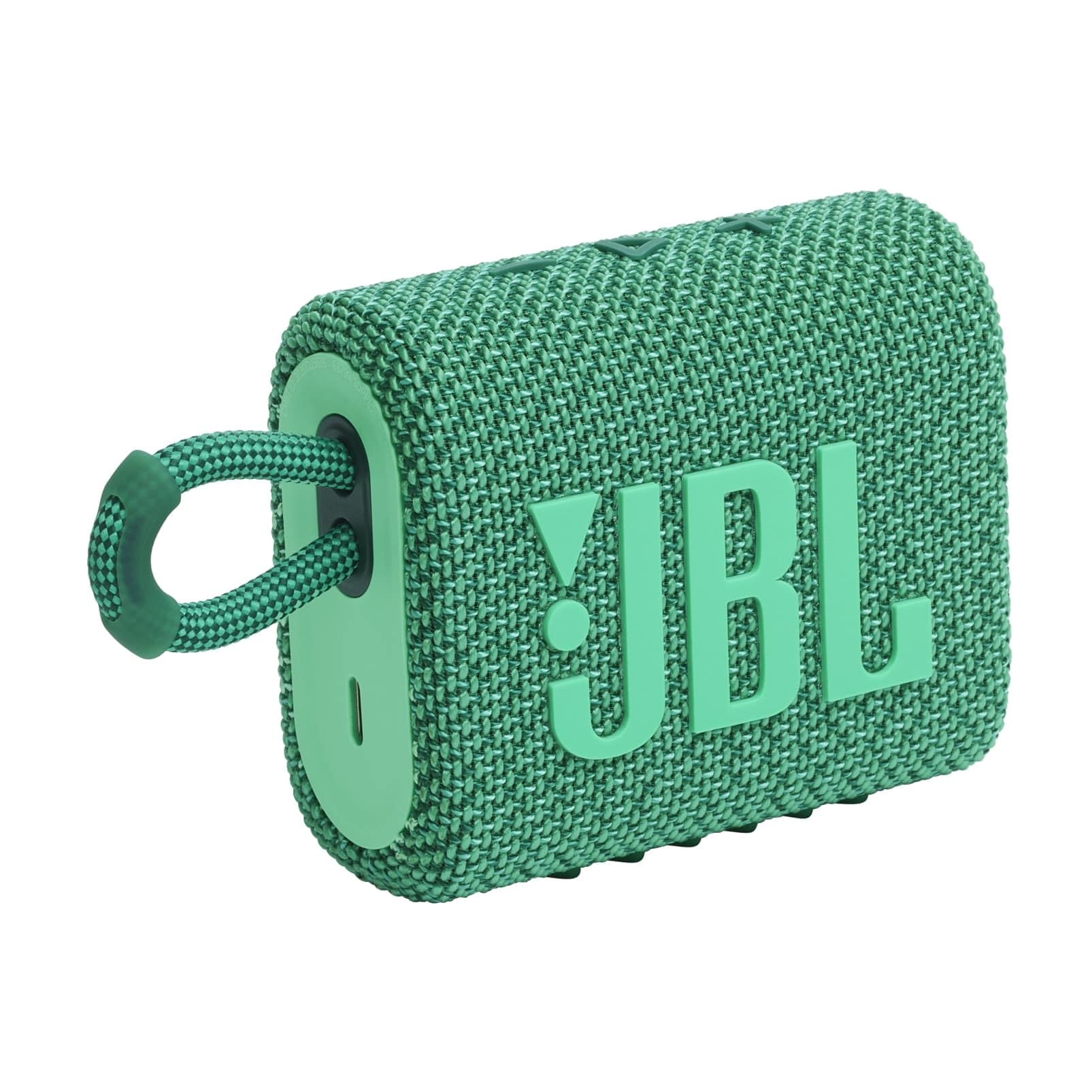 JBL Go 3 Eco with eco-Friendly Recycled Materials and Packaging, Wireless Portable Bluetooth Speaker, Pro Sound, Vibrant Colors with Rugged Fabric Des...