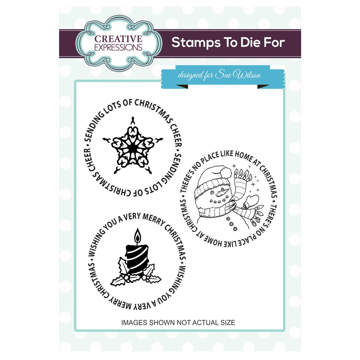 Creative Expressions - Stamps To Die For - Christmas Motifs Craft Stamp