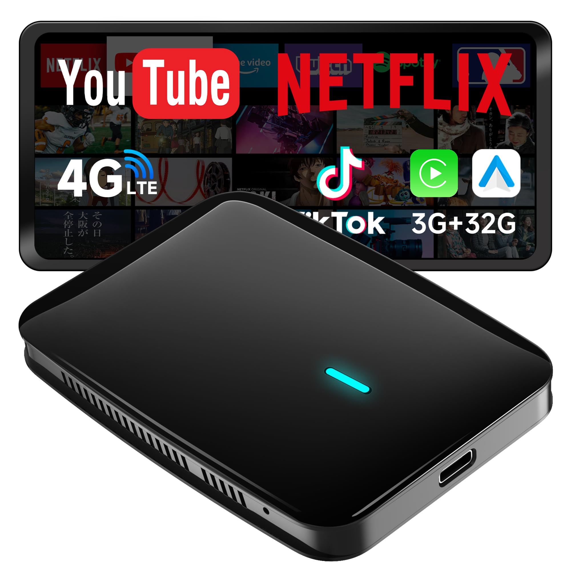 【50%OFF】【9,999円】 MYATOTO CarPlay AIボックス ワイヤレスアダプター 4G LTE内蔵 【送料無料】