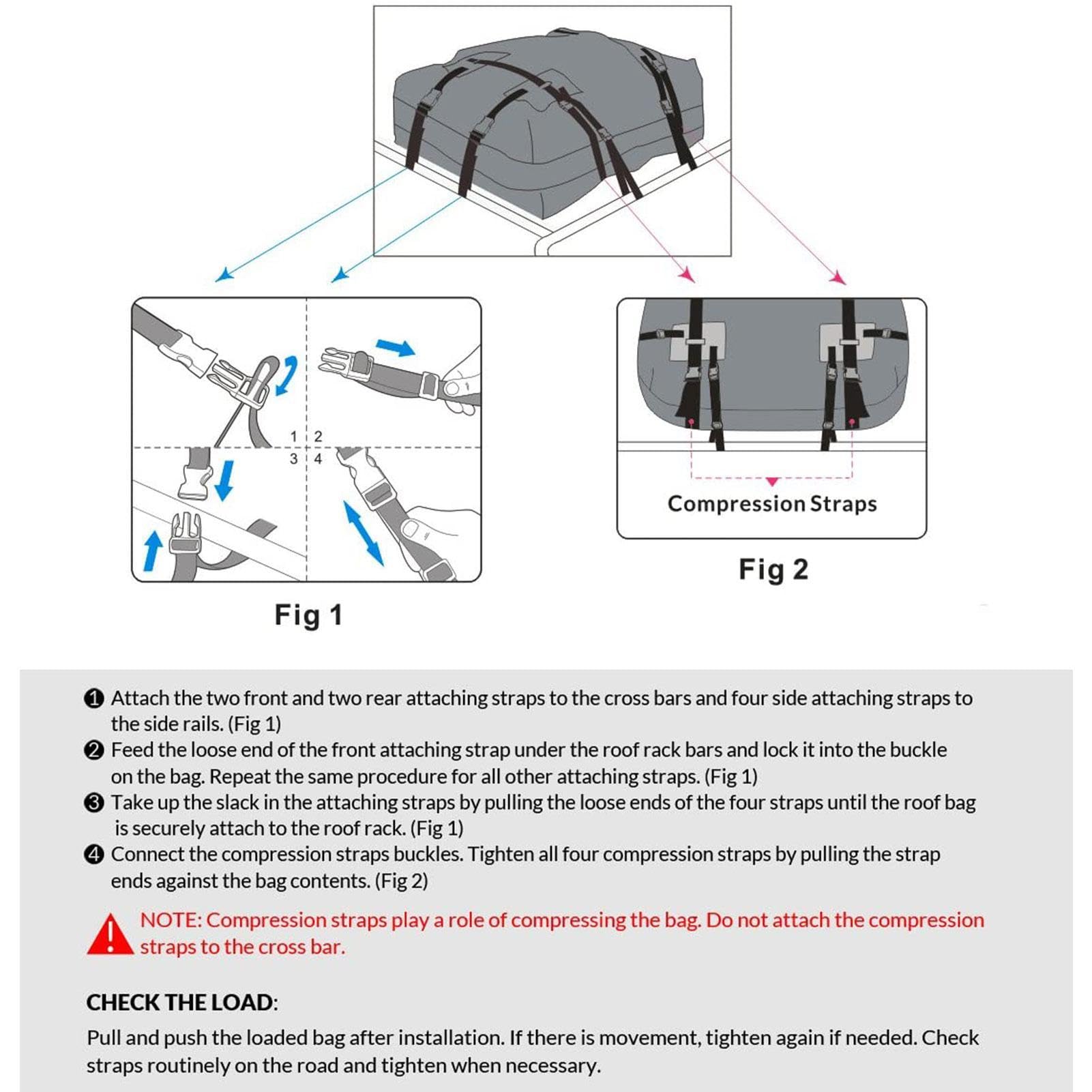 Dachgepäcktasche 'Auto - Dachgepäcktasche 'Autodach,Verstärkte 600D PVC | Plane, wasserdichte Dachgepäcktasche 15 Kubikfuß | Gepäcktasche für Reisen